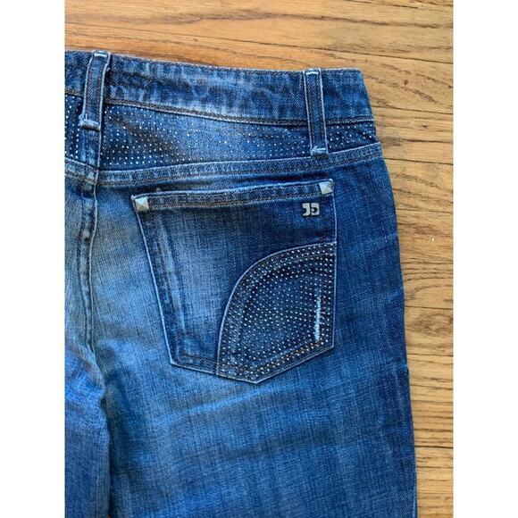 Joe Jeans 28 Honey Fit Curvy Medium Wash Low Rise Bootcut Stud Rhinestone Warhol - Picture 11 of 14